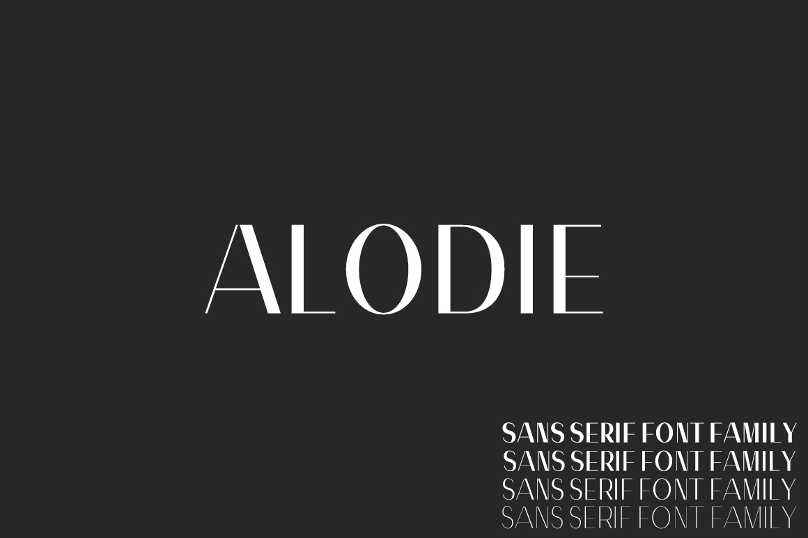 Alodie: A Modern Sans Serif Font for Editorial Excellence