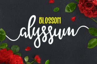 Alyssum Blossom: A Script Handwritten Font for Creative Crafters