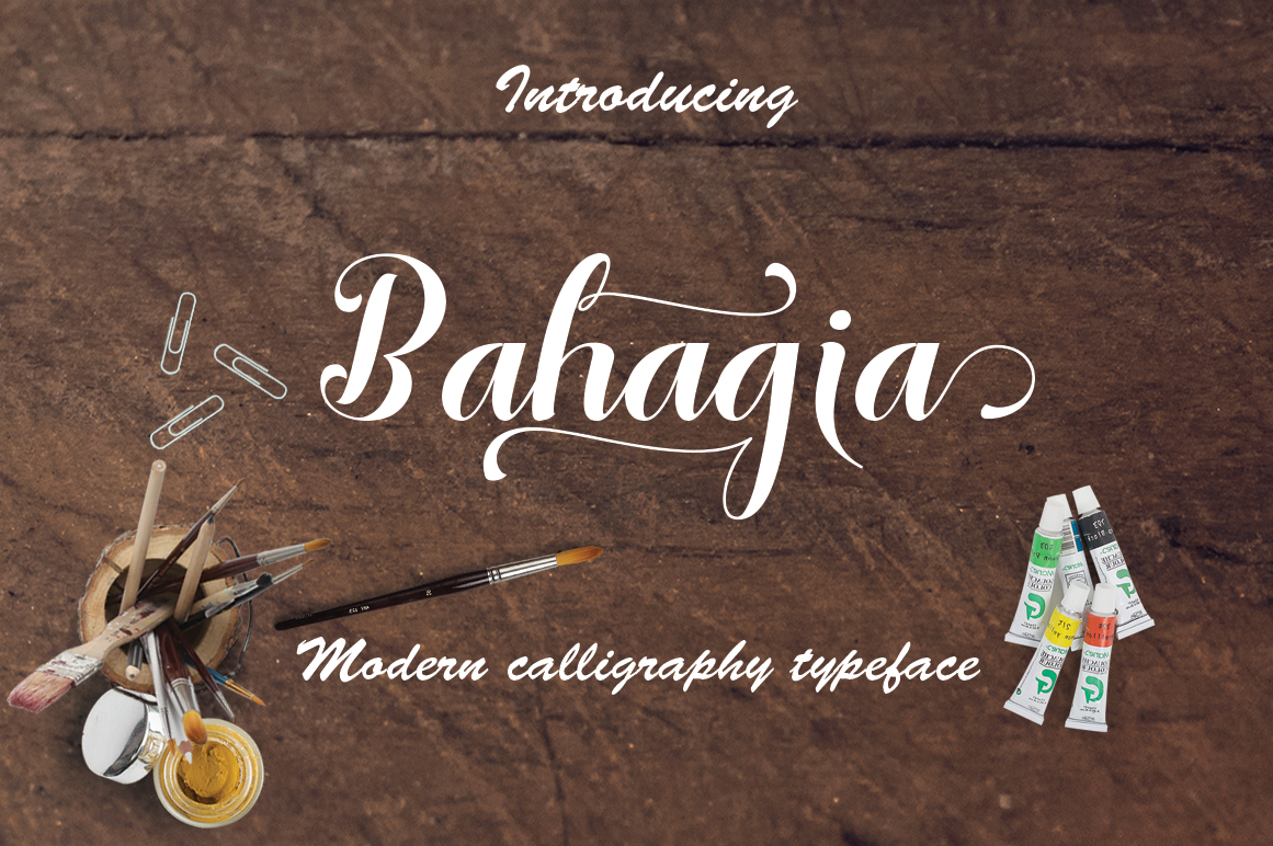 Bahagia: A Script Font for Creative Branding and Design