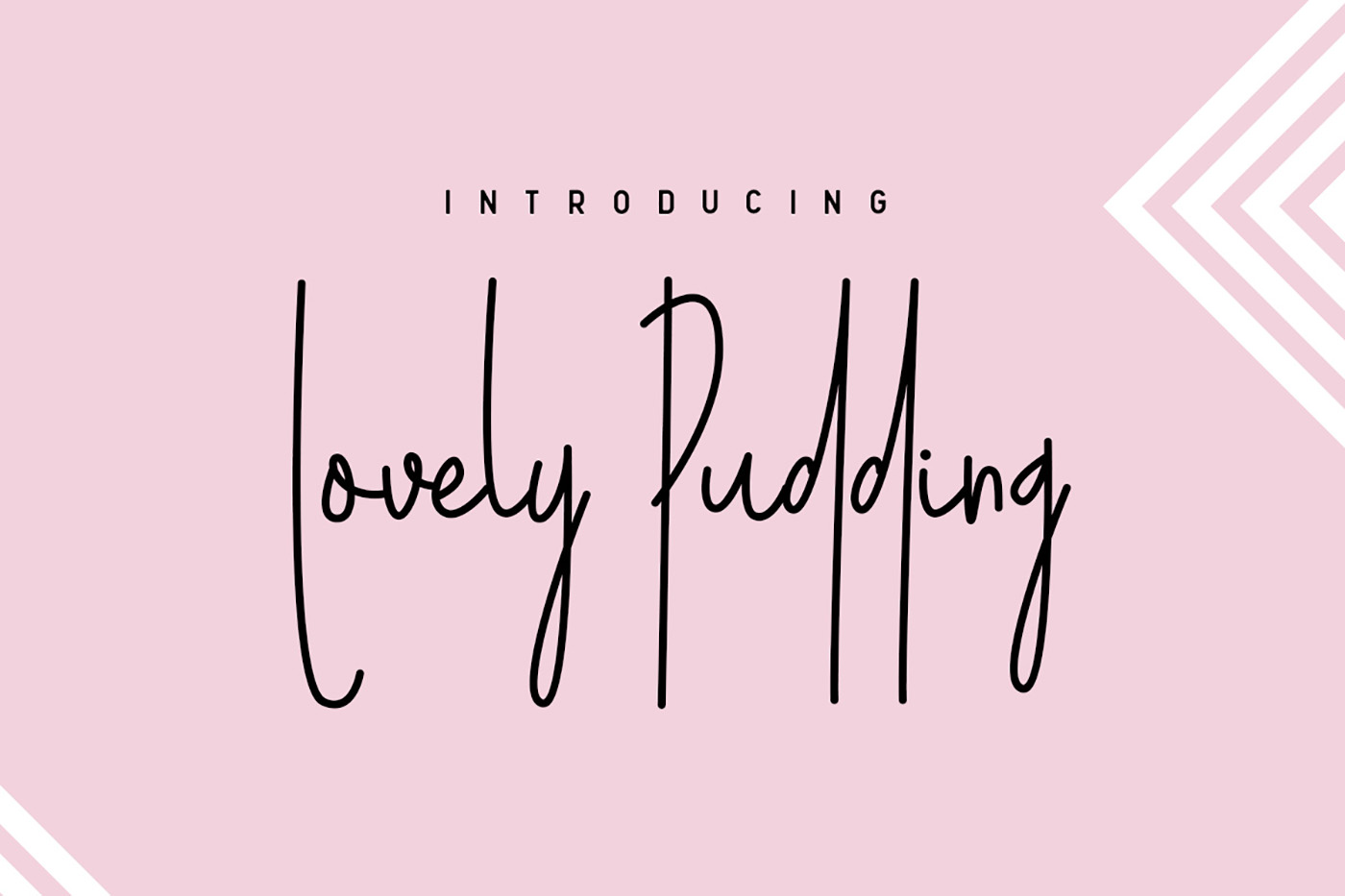 Beautiful Typography with Lovely Pudding