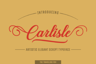 Carlisle: A Script Font for Elegant Editorial Design