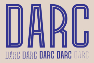 Darc: A Retro French-Inspired Sans Serif Font for Digital Design