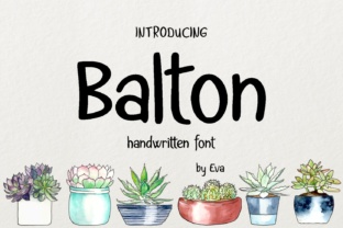 Discover the Charm of Balton: A Script Handwritten Font for Creative Crafters