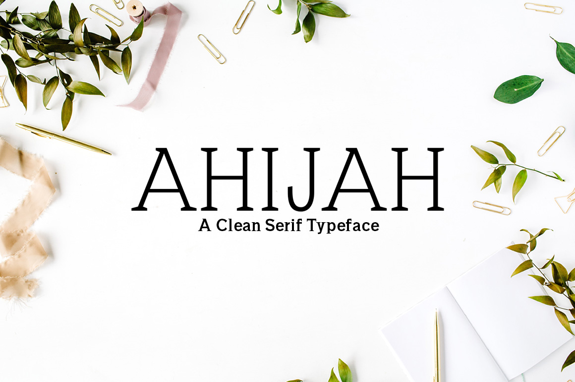 Enhance Your Brand with Ahijah, the Perfect Serif Font for Small Businesses