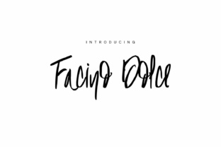 Facino Dolce: A Font for Elegant Storytelling