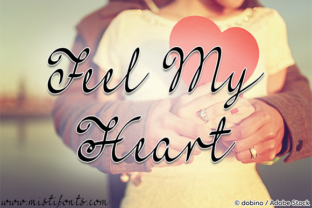 Feel My Heart: A Romantic Script Font for Creative Branding