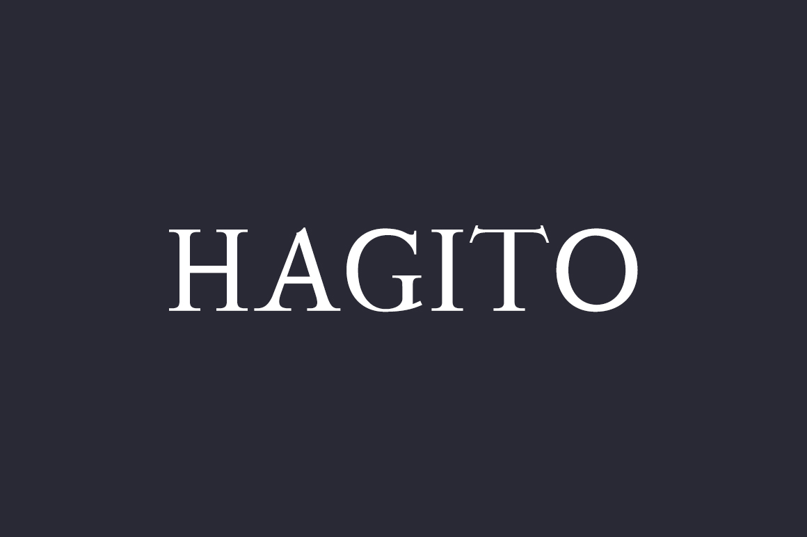 Hagito: A Warm Serif Font for Editorial Design