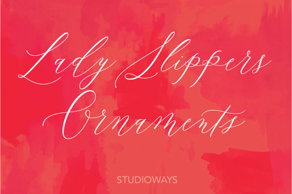 Lady Slippers Ornaments: A Script Handwritten Font for Editorial Design