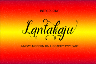 Lantakaju: A Modern Calligraphic Font for Creative Designers