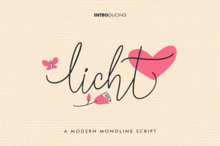 Licht: A Modern Script Font for Editorial Design