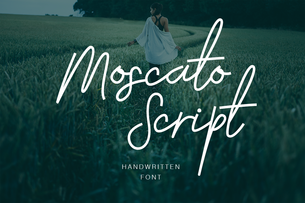 Moscato: A Script Handwritten Font for Creative Crafters and Product Designers
