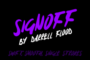 Signoff: A Script Handwritten Font for Dynamic Web Design