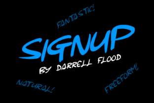 Signup: A Script Handwritten Font for Creative Web Design