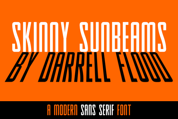 Skinny Sunbeams: A Sans Serif Font for Modern Editorial Design