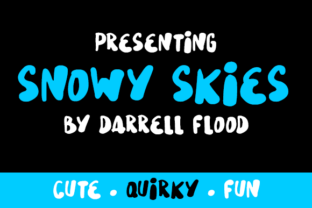 Snowy Skies: A Quirky Font for Editorial Design and Creative Branding