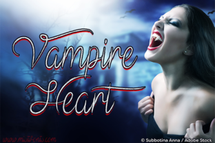 Vampire Heart Script Font Review